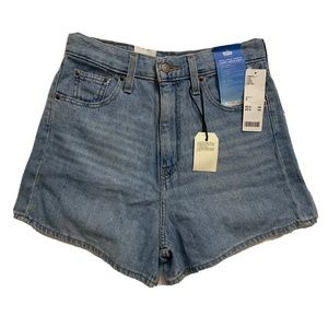 NEW Levi's High Loose Denim Shorts Womens Size 26